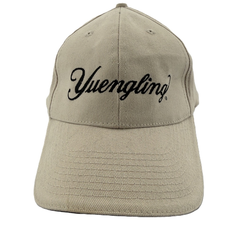 Yuengling Beer Brewery Hat Mens L/XL Tan Embroidered Fitted Baseball Cap